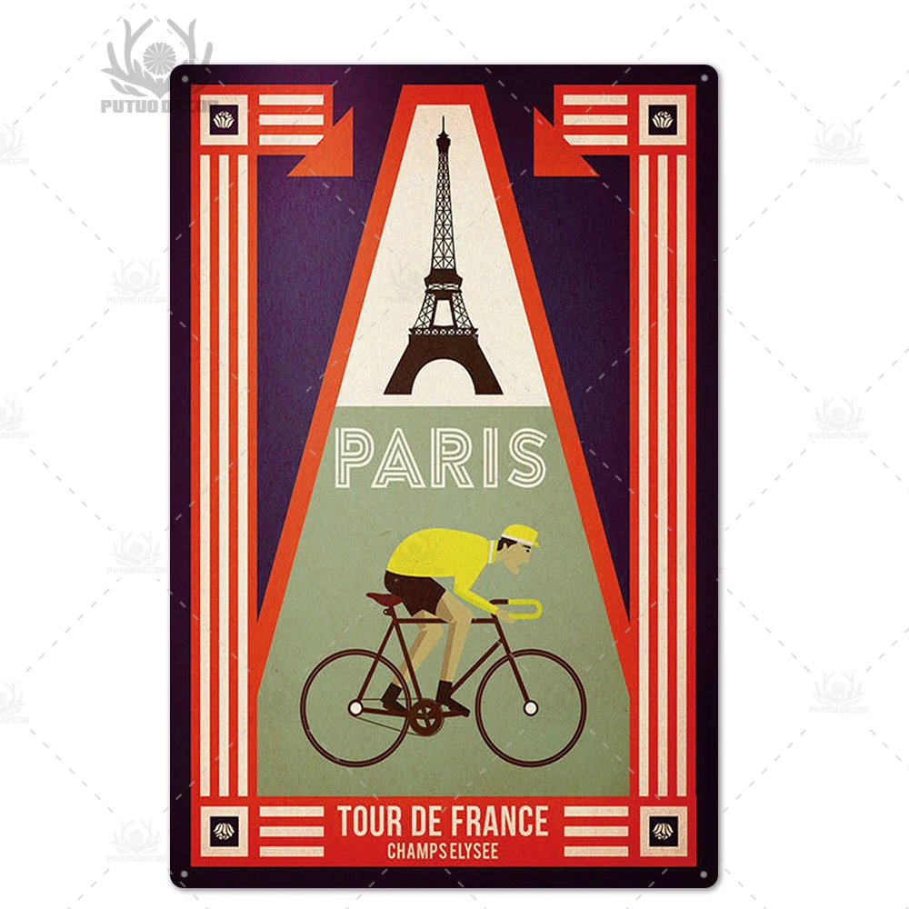 Парижский винтажный металлический постер, металлический винтажный Британский кофейный бар, дом для дома, гостиной, Декоративный Настенный декор, металлическая жестяная вывеска - Цвет: TH5500