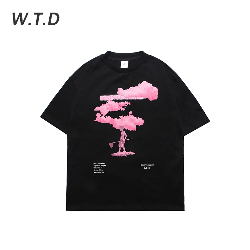 W. T.d 2020 мужская одежда уличная Harajuku Детская футболка с принтом для рыбалки