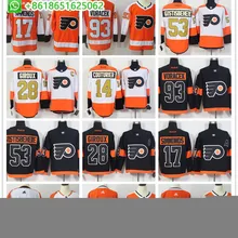 Мужская Хоккейная Футболка в стиле Филадельфии Клода жироу Ивана проворова Шейн гостисbehere Jakub Voracek Шон Кутюрье