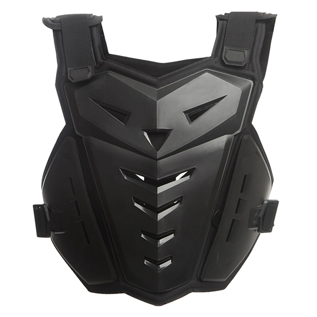 

Creative Motorcycle Jacket Riding Chest Armor Motocross Back Chest Protector Gear Off-Road Racing Vest - Black/White