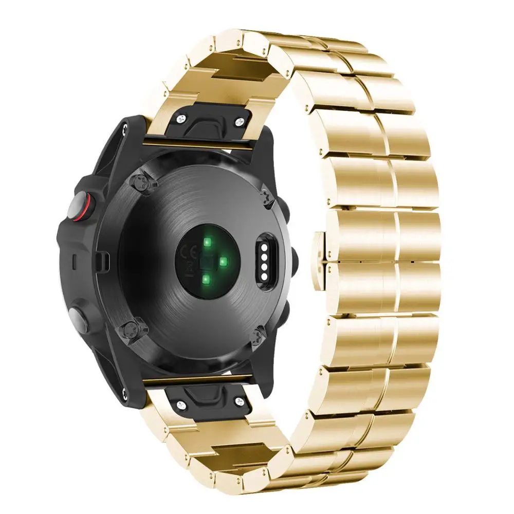 Металлический ремешок QuickFit 26 мм для Garmin Fenix 6X 5X Plus 3 HR Band аксессуары часов браслет