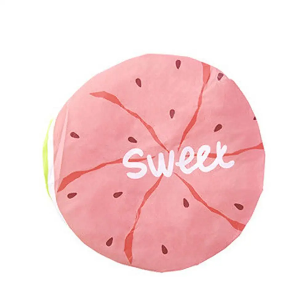 Watermelon Шапочка для душа, водонепроницаемая, для ванной, мультяшная, милый, фруктовый узор, для взрослых, шапочка для купания, s bonnet de douche czpek pod prysznic touca de banho A2 - Цвет: Watermelon