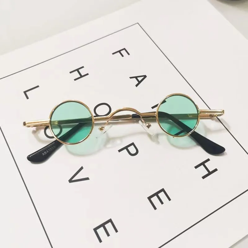 New Round Tiny Sunglasses Women Retro Metal Small Frames Sun Glasses PC High Quality Mini Ocean Lens Eyewear UV400 ray ban sunglasses women Sunglasses