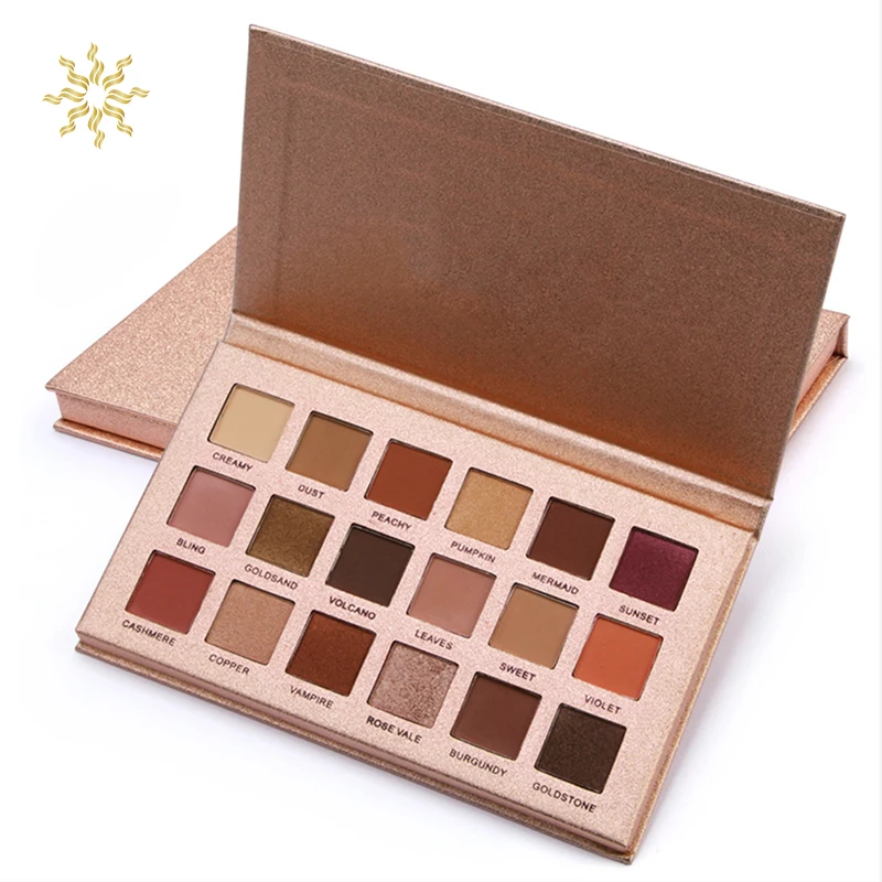 

18 Colors Eye Shadow Palette Matte Glitter Makeup Shimmer Eyeshadow Cosmetic Kit with Eye Brush Eyeshadow Pallete