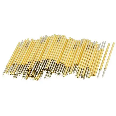 

100 Pcs 9100B 1mm 30 Degree Spear Tip Dia Spring Test Probes Pins