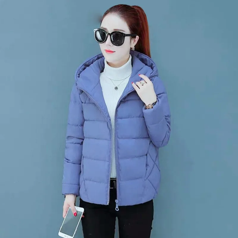 

Winter Parkas Women 2020 Autumn Plus Size 5xl Coat Jacket Hooded Thick Warm Short Outerwear Female Loose Cotton Padded Basic Top