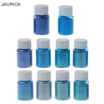 

10 Colors Sea Blue Mica Powder Pearl Pigment Epoxy Resin Colorant Cosmetic Grade