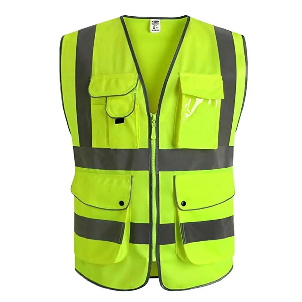 

Dragonpad Reflective Vest Multi-pocket Reflective Suit Traffic Safety Riding Vest Suit Night Motorcycle Riding Safety Vest