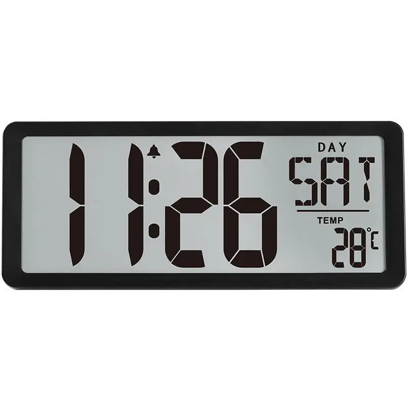 LED Digital Wall Clock Large Number Time Display Alarm Clock with Date Temperature Table Desk Watch Electronic Clocks Home Decor 