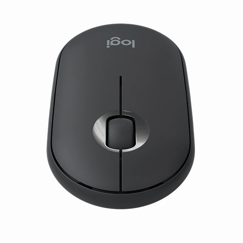 Мышь Logitech PEBBLE Bluetooth бесшумная беспроводная мышь тонкая светильник Кая
