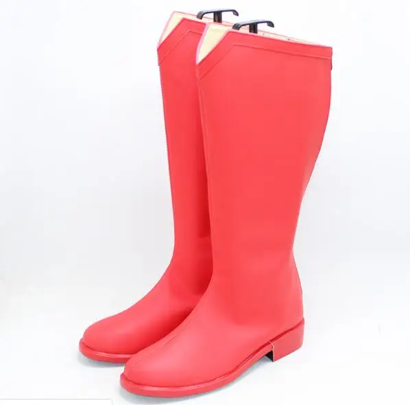 

Supergirl Season 2 Costume Superman Clark Kent Cosplay Boots Red Shoes Leather Halloween Carnival Cosplay Accessories Props