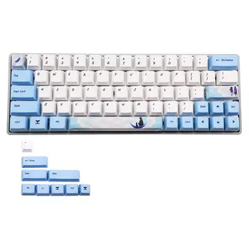 

High Quality 72 key Replaceable PBT Keycaps Lettering Keys OEM Injection Key Cap for GH60 GK61 GK64 dz60 Mechanical Keyboard