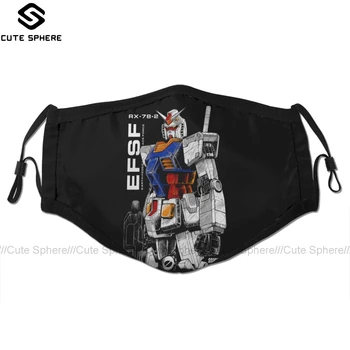 

Destiny Mouth Face Mask Gundam Facial Mask Funny Fashion with 2 Filters for Adult