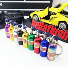 Кулон-брелок для автомобиля ювелирные изделия для женщин мужчин мини-брелок NOS турбо бутылка с азотом металлический брелок для ключей держатель автомобильный стиль