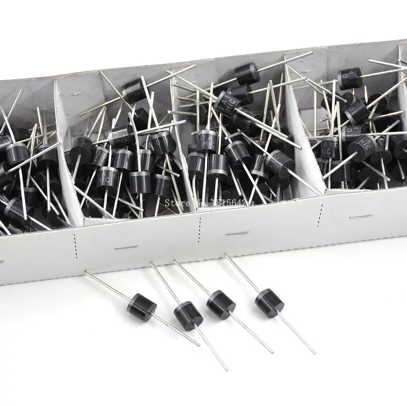 10 шт. 10A10 Amp 1000V 10A осевой выпрямительный диод Новый | Электронные компоненты и