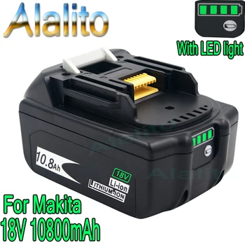 

Newest Version BL1860 18V 10800mAh Li ion Rechargeable Battery for Makita Battery 18V BL1830 BL1840 BL1850 BL1860B BL1860