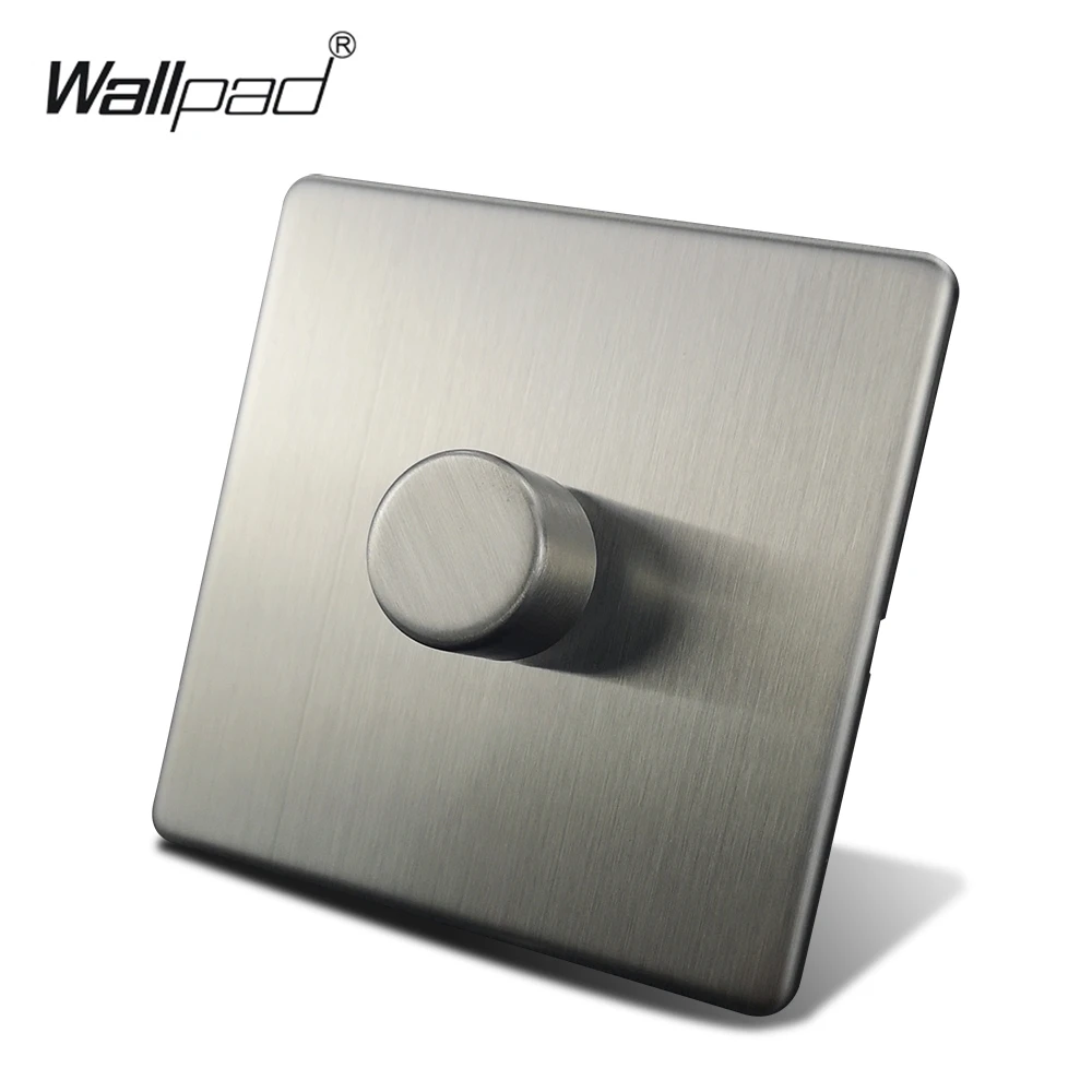 Wallpad H6 1 Gang 2 Way Led Dimmer Switch Push On Off Satin Chrome ...