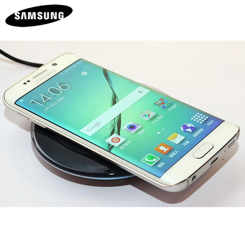 Оригинальное Беспроводное зарядное устройство для Samsung Galaxy S8 G9200 S6 S6Edge G9250 G9280 S7