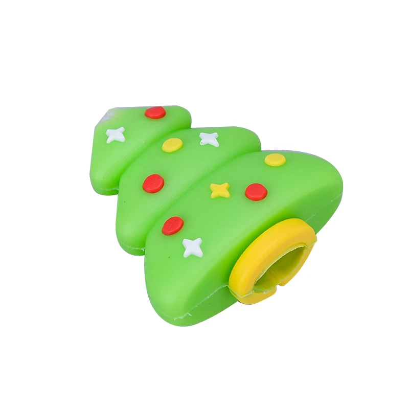 Christmas tree Мультяшный кабель протектор для IPhone IPad для зарядного устройства дата-кабеля намотки для samsung huawei Xiaomi кабель защиты украшения легко использовать - Цвет: Christmas tree