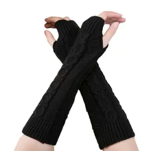 Sleeper#P501 fashion Unisex Men Women Knitted Fingerless Winter Gloves Soft Warm Mitten перчатки женские hot Free shipping