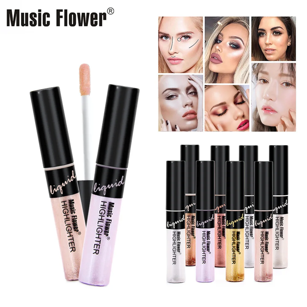 Cross Border Hot Selling Music Flower Transparent Liquid ti liang gao Trimming Moisturizing Concealer Pigment Rouge M5046 |