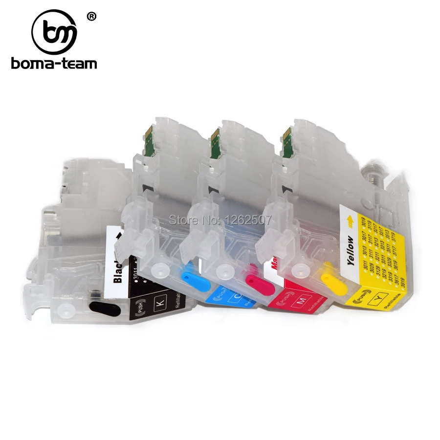 Cartucho de Tinta Recarregável Europeu com Chip Impressoras Brother Mfc-j5340dw J5345dw J5740dw J6540dw J6940dw J6940dw Lc422 Lc422xl - Imagem 4