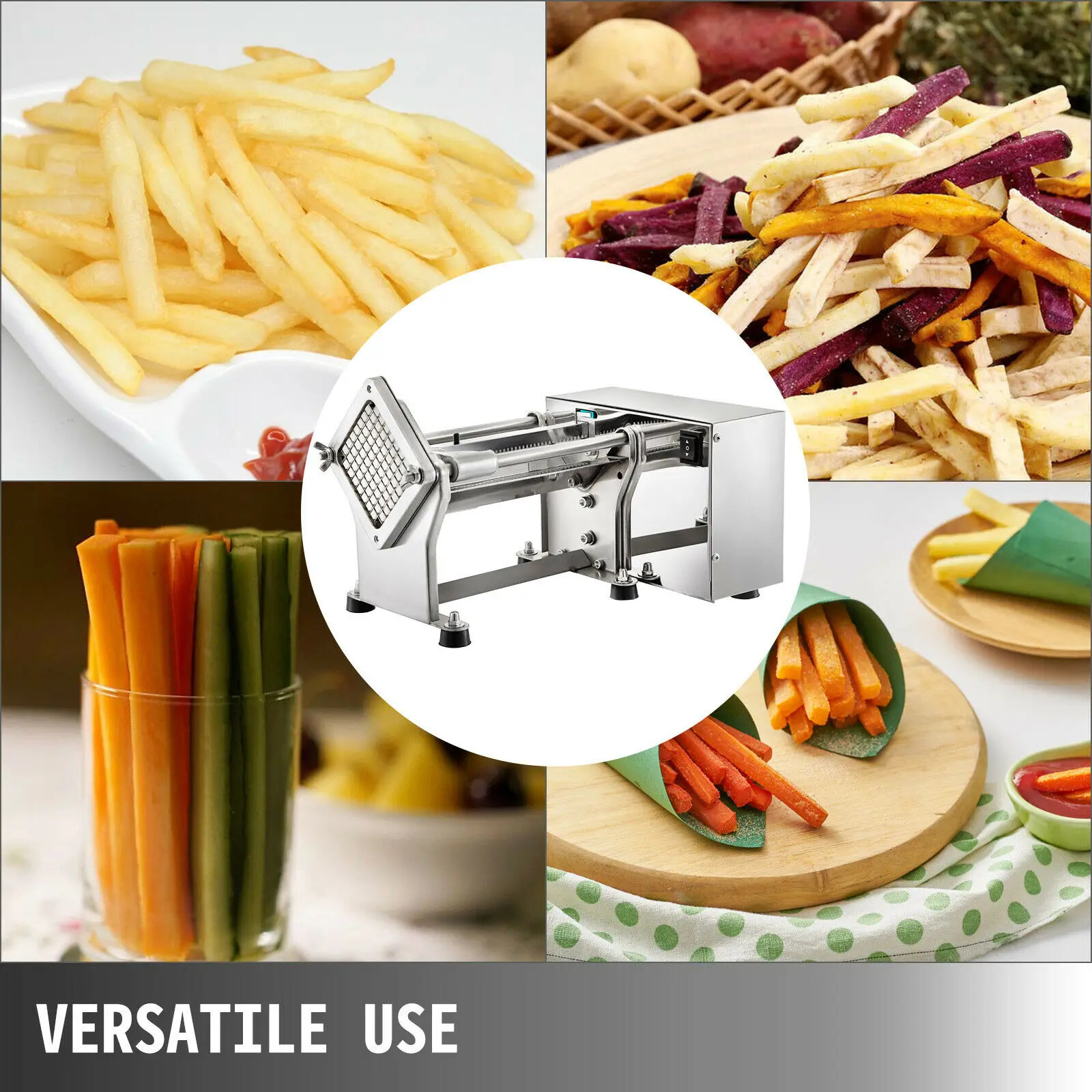 Commercial Potato Slicers Electric Potato Fries Cutter Stainless Steel  Shredder Rotary Potato Wedge Cutter 110-240V - AliExpress