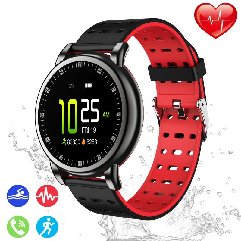 Smart Watch For Android IOS Phone 2019 Version IP68 Waterproof Activity Fitness Tracker Watches Health Exercise With Heart Rate