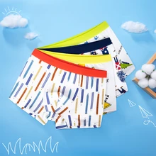 4 шт., нижнее белье для мальчиков трусы для мальчиков, детские трусы, трусы-боксеры из чистого хлопка, детские шорты, трусики для мальчиков, для подростков