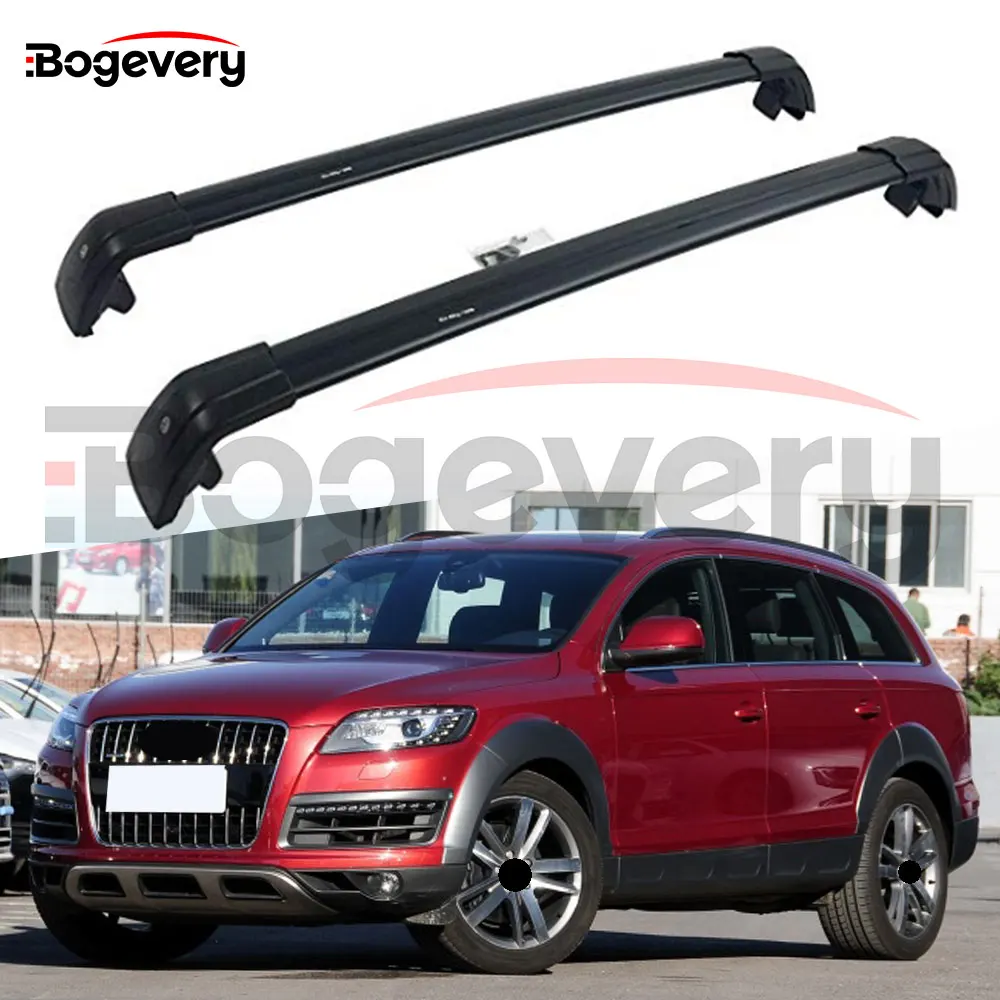 New Black Baggage Crossbar Cross Bars Roof Racks Rail Fit For Audi Q7 2009 2010 2011 2012 2013 2014 2015 Roof Racks Boxes Aliexpress