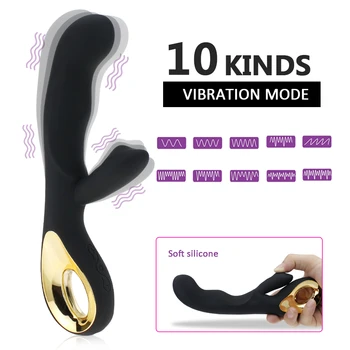 G Spot Rabbit Dildo Vibrator Orgasm Adult Toys USB Charging Powerful Masturbation Sex Toy for Women Waterproof Adult Sex Product 2