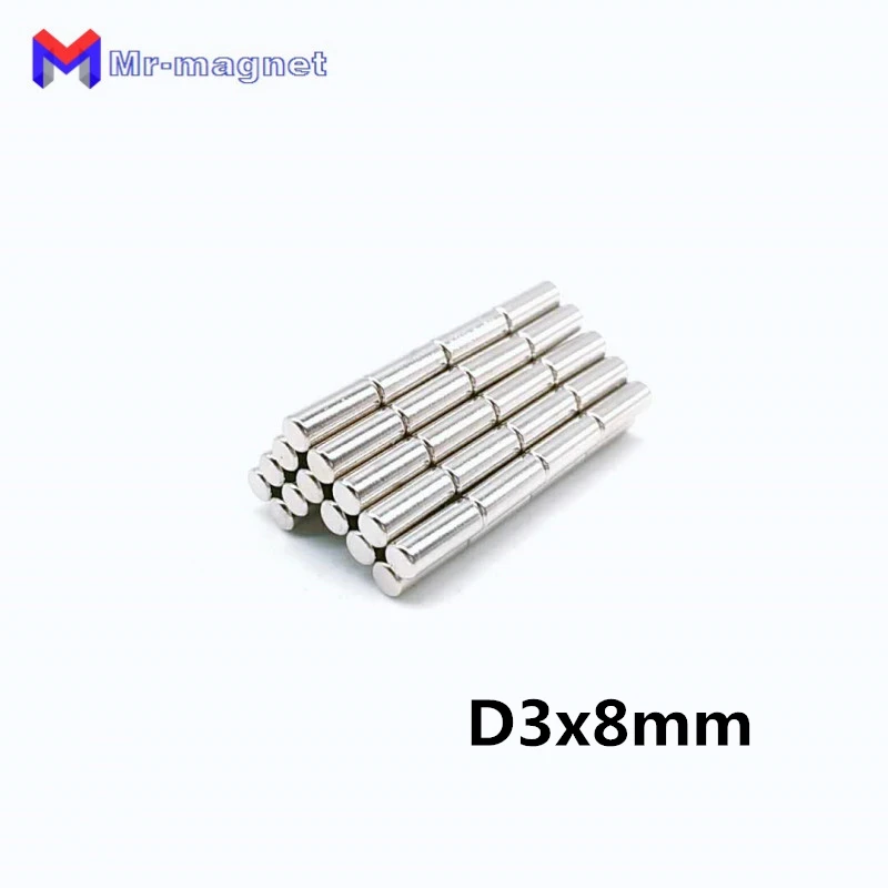 Неодимовые магниты 3x8 3*8 D3x8 мм супермощные неодимовые долговечные редкоземельные