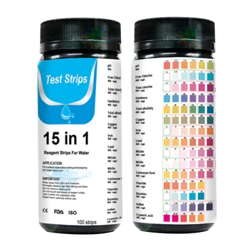 

Aquarium Water Test Strips Tank Nitrate Residual Chlorine Cyanuric Acid