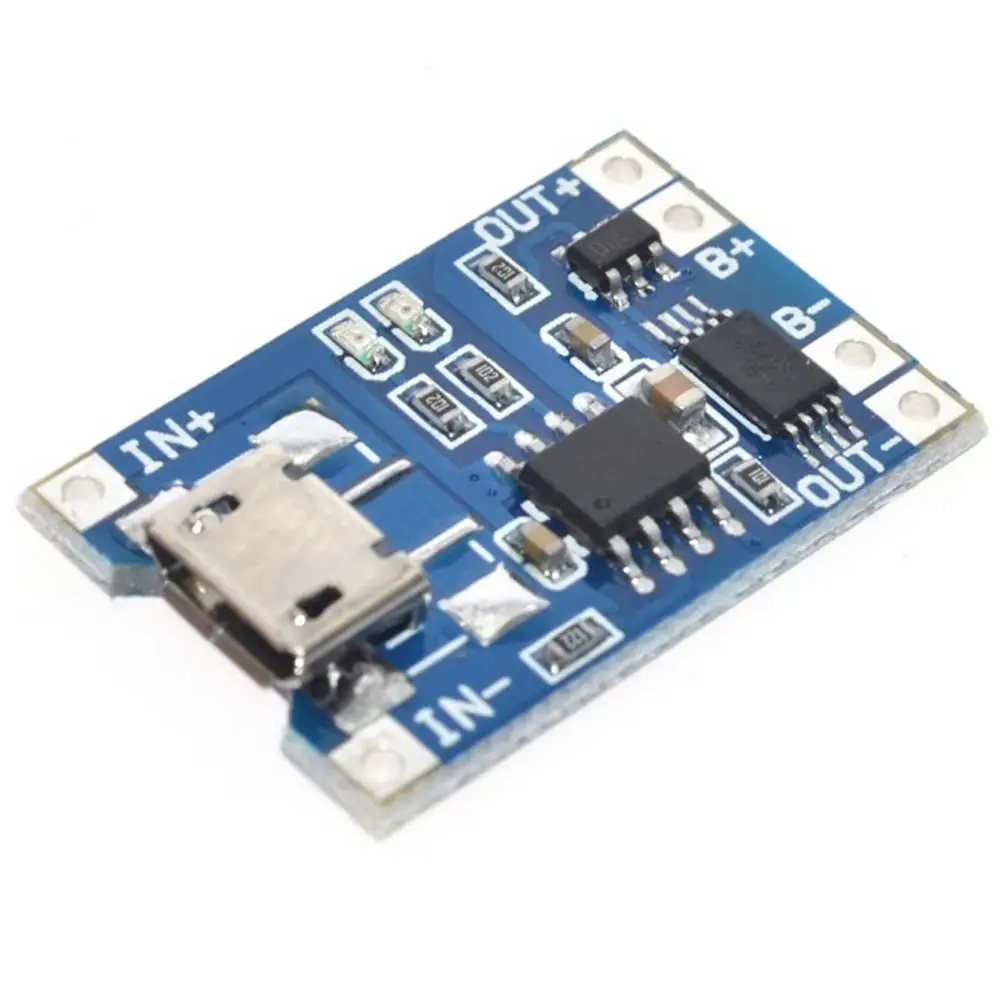 Smart Electronics 5V Micro USB TP 4056 Lithium Battery Charging Board With Protection Charger Module For Diy Kit 3.6 3.7v | Электроника