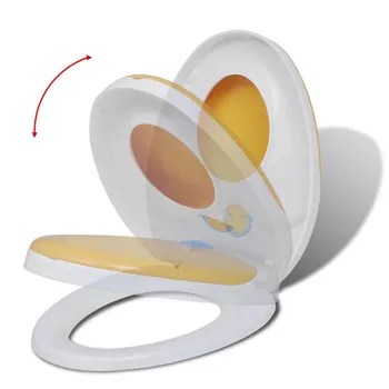 

Highly Practical Toilet Seat With a potty seat Perfect for Toilet Training Suitable for all Regular Toilet Bowls Easy Assembly