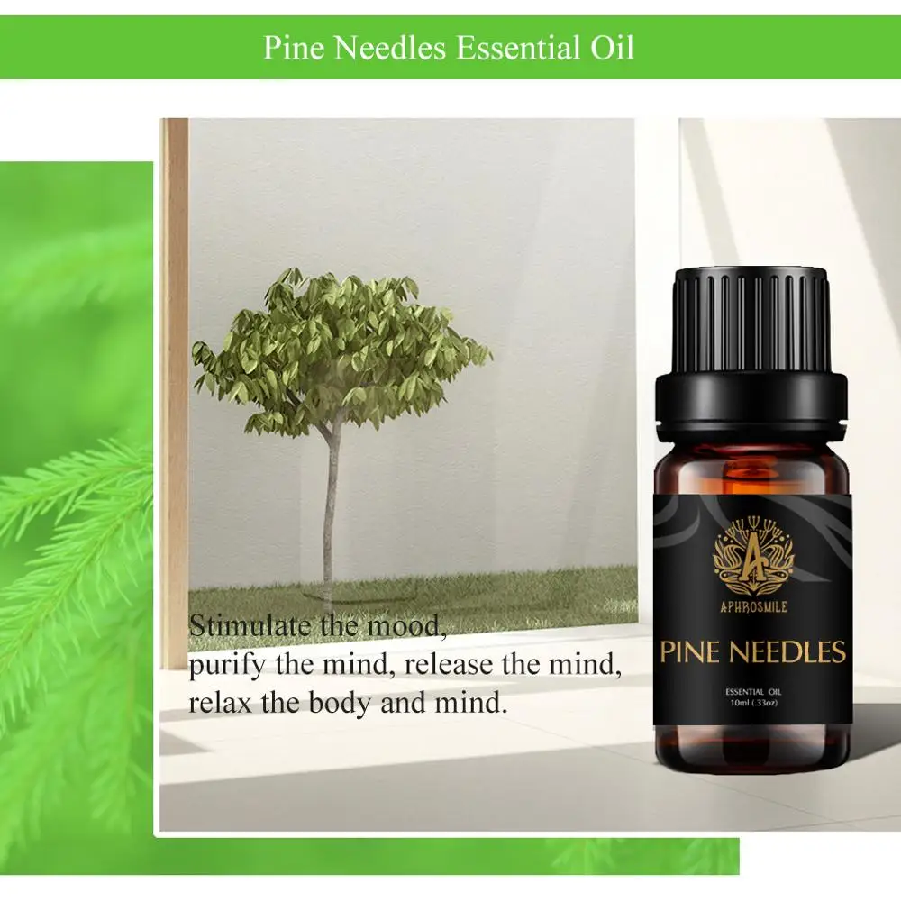 

10ml Natural Pure Pine Needles Essential Oil Relax Fragrance Oil Relieve Stress Aromatherapy Diffusers Essential Oils