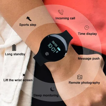 

Bluetooth Smart Watch Wristband Waterproof Fitness Bracelet Watch for Android IOS Phones HJ55
