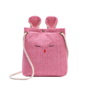 

Maison Fabre bag women shoulder bag burlap cat ears cute messenger bag children Shoulder Bag Handbags One-Shoulder bag