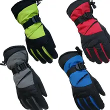 1 пара разноцветных перчаток, перчатки для катания на лыжах, зимние теплые перчатки, перчатки с защитой от холода, противоскользящие перчатки зеленого цвета