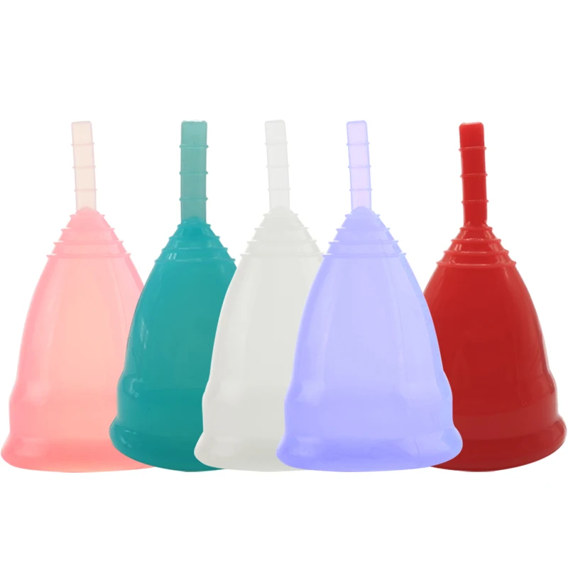 2pcs Menstrual Cup Feminine Hygiene Copa Menstrual Lady Period Cup Coppetta Mestruale Coupe Menstruelle Medical Grade Silicone
