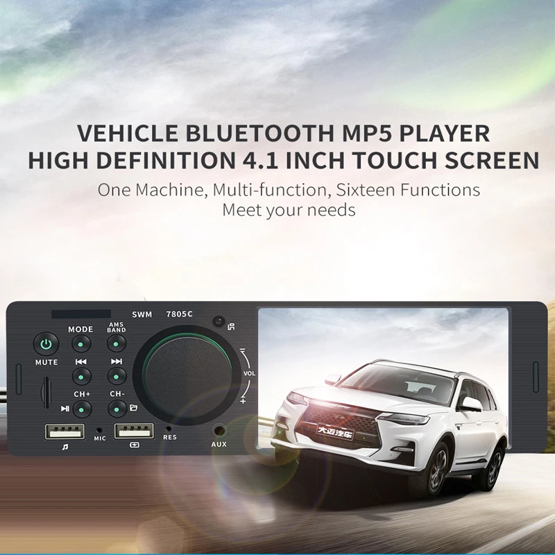 M2 автомобильный Радио авторадио плеер 12 в Bluetooth автомобильный аудио Mp3 плеер телефон зарядка Usb Авто Радио Стерео пульт дистанционного управления