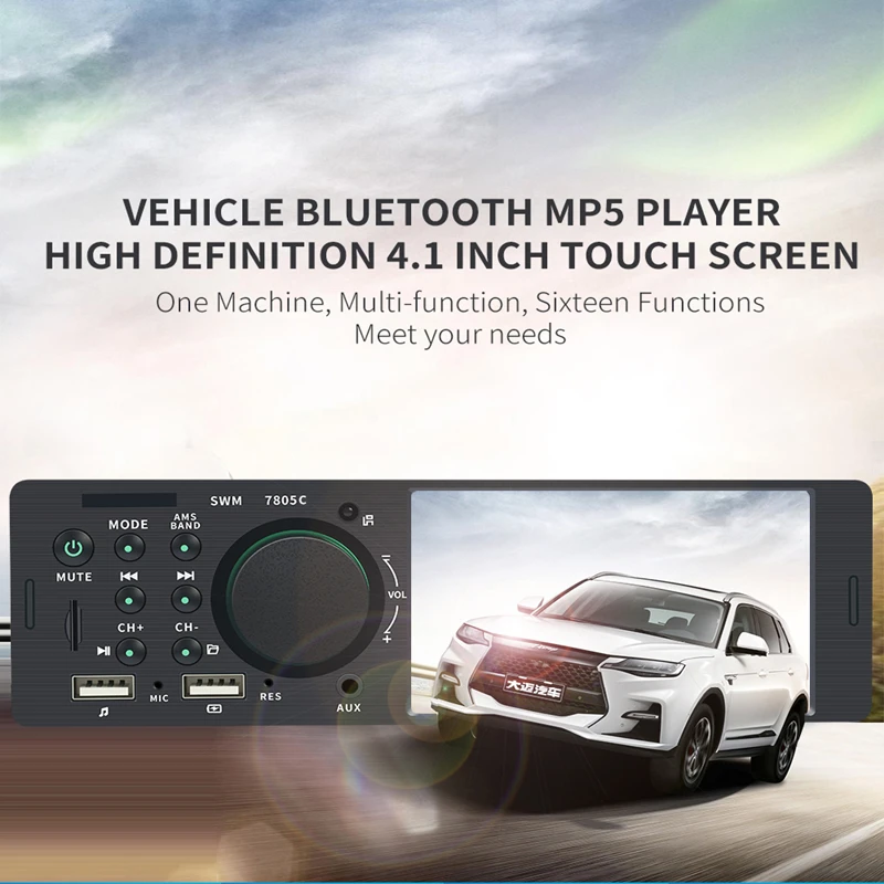 M2 Car Radio Autoradio Player 12V Bluetooth Audio Mp3 Phone Charge Usb Auto Stereo Remote Control | Автомобили и мотоциклы
