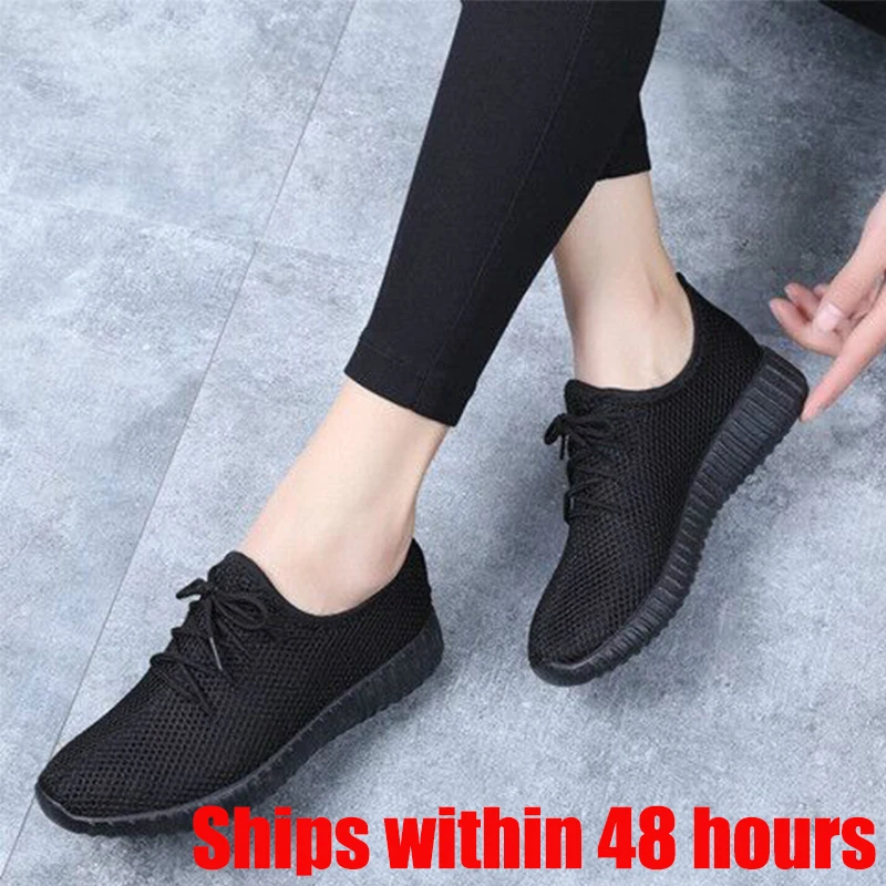 Breathable Sport Sneakers Women's Leisure Breathable Air Mesh Outdoor Fitness Running Shoes Zapatillas Mujer Cheap