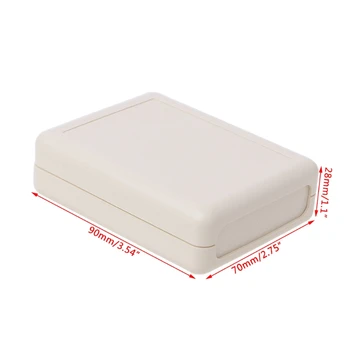 

Waterproof Instrument Box Plastic Case Gray Electronic Project DIY 90x70x28mm