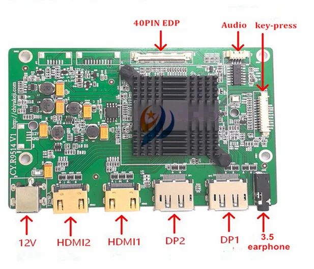 144 Гц FHD Мини DP драйвер плата контроллера для DIY портативный монитор подходит экран B156HAN10.0 Цветовая Контрастность 1000:1