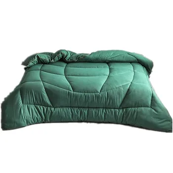 

150*200cm Solid Quilts Polyester Warm comforter Soft quilt Thicken warm duvets winter Bed comforter patchwork Home Textiles