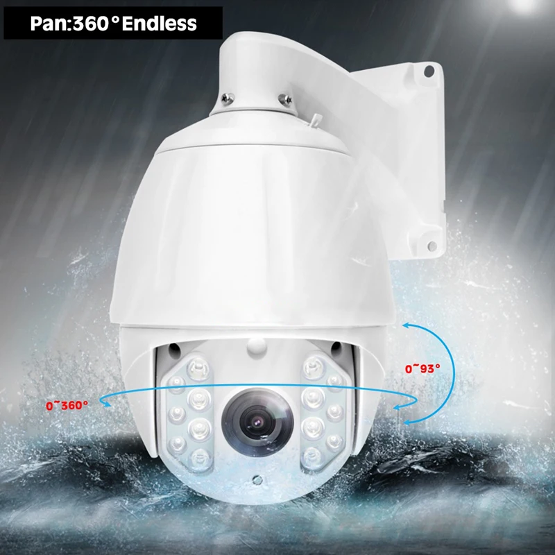 Onvif HD H.264/265 5MP 2MP 150M ИК ночного видения CCTV безопасности PTZ открытый скорость купольная камера 30X зум 1080P мини-камера проводная
