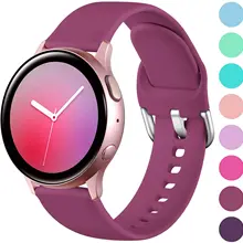 Watch-Band Replacement Active2 20mm Silicone Sport Samsung 40/44mm for Galaxy 42mm Soft