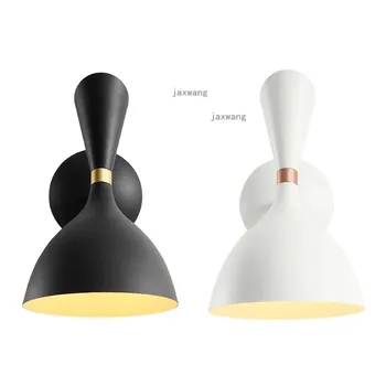 

LED Modern Iron Wall Lamps Nordic Restaurant Wall Light Loft Wall Lamps Indoor Sconces Lighting Bedroom Bedside Fixtures