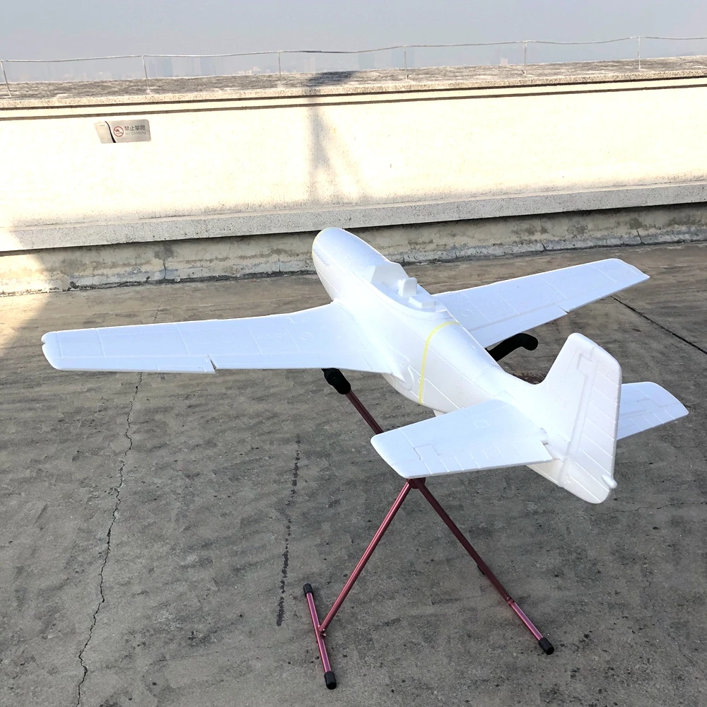 1,6 м большой пропеллер rc warbird Самолет Модель P51 белый цвет EPO пена